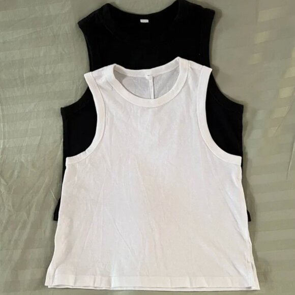 Stylish Black and White Women's Tank Tops - Picture 1 of 1